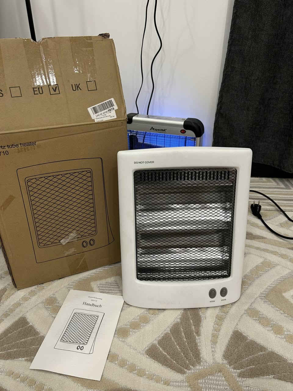 هيتر تدفئه هالوجين
Quartz heater
سخان بللاشعه تحت الحمراء 
٨٠٠ واط   
امزون بيريطاني
للامانه حرارته كلش قويه ويدفي غرفه 6x4 فاحصه


**إذا كنت صاحب هذا الإعلان وتريد حذفه لأي سبب، رجاءا أرسل رسالة إلى الدعم الفني**