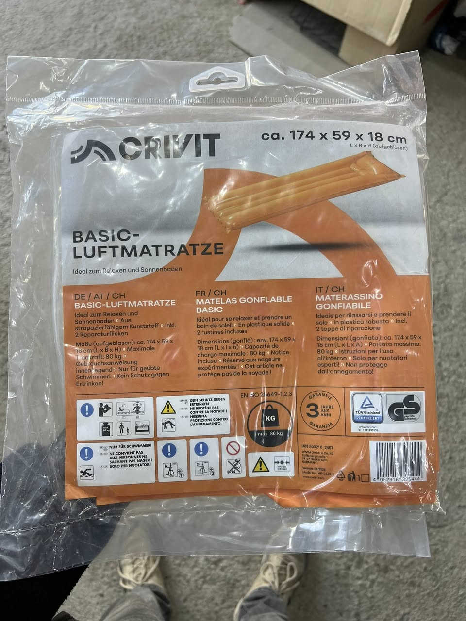 تابِـع الحِساب كل كم يوم عدنه نشر انتيكات ودعافيس جديدة
سعر القطعة فقط 5 الالاف
جاي الصيف تحتاجلك هيج فرشة تنسم ع المي 🦦
صناعة ألمانية ماركة CRIVIT، يتحمل 80kg 
مقاس: 174x59x18 سم.
بي عدة الوان، برتقالي، اخضر، وردي، ازرق


**إذا كنت صاحب هذا الإعلان وتريد حذفه لأي سبب، رجاءا أرسل رسالة إلى الدعم الفني**