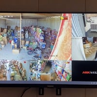 الحمدالله تم تنصيب منظومة بأعلى المواصفات وشرط اصلي 5 كاميرات ip من شر...