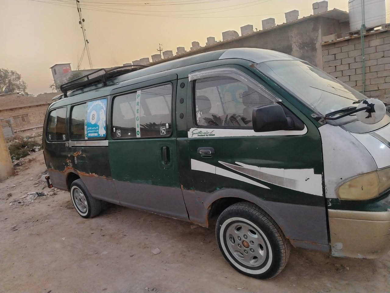 السلام عليكم كيه بريجو شبوط 14راكب موديل 1997 مكينه كير اكسل مكفولات حداديه جديده كهربايات كله شغاله  سياره رقم الاماني بسمي سنويه 2028 مطلوب غرامات 400وهيه ماعرف شكد ينزلن من سعر والبدي شوفت العين مكاني بصره ابو الخصيب سعر 60رقمي ***********
