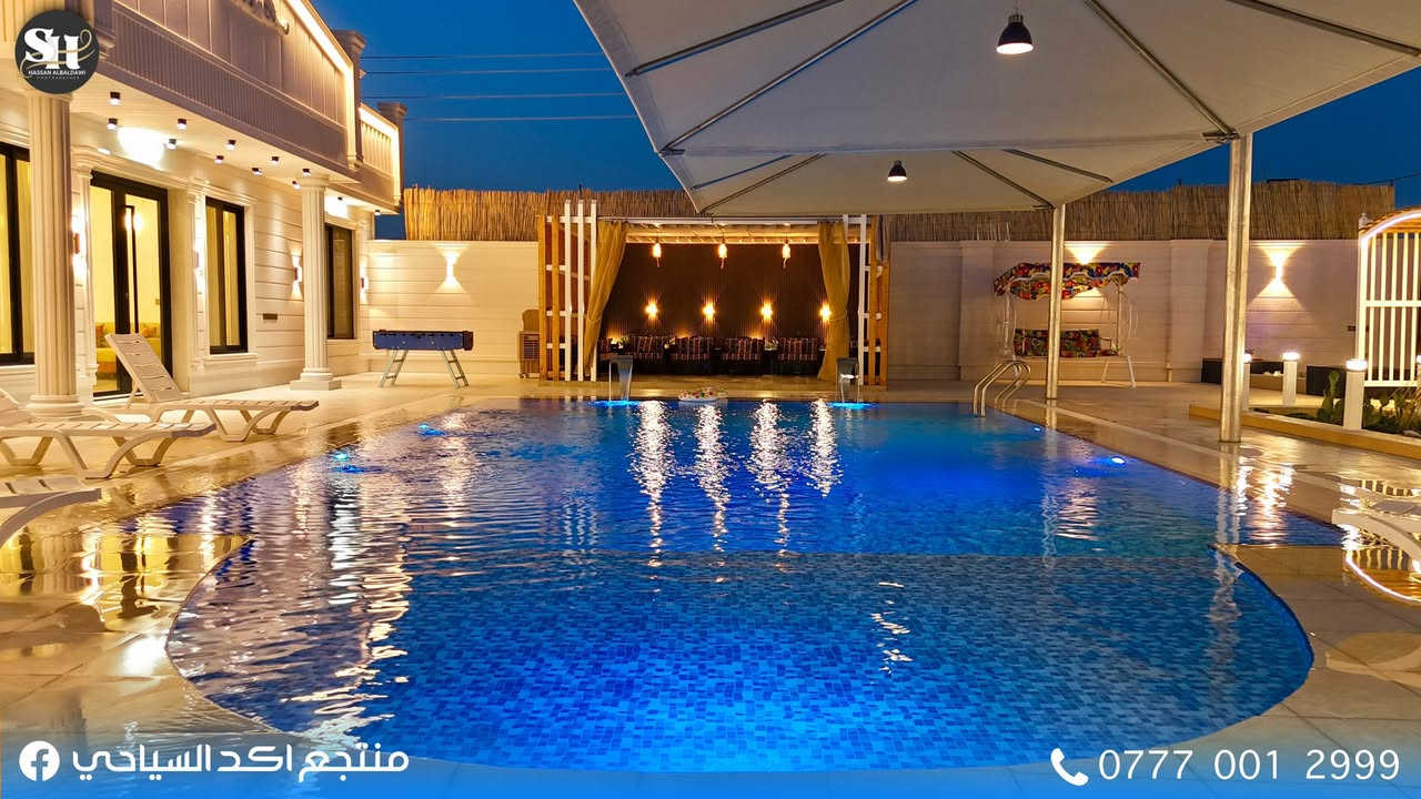 اهلا و سهلا بكم في منتجع اكد السياحي vip😍📍 موقع المزرعه في قضاء بلد🤩منتجع اكد السياحي مسبح و شاليه موثث بالكامل🏯 يحتوي المنتجع على غرفتين نوم مؤثثه بالكامل و صاله كبيره 💕مكان للشواء ♨️و يوجد العاب للاطفال و حدائق كبيره 🌿يحتوي المنتجع على جلسه خشبيه مطله على المسبح 💧🌊💟اوقات الشفتات🕛الشفت الصباحي من .. (10 ص الى 6 م) 💕الشفت المسائي من.. (8 م الى 8 ص) 💕و الشفت المزدوج من.. (10 ص الى 8 ص) 💕🚨 (الحجز يكون للعوائل فقط)الحجز يكون مسبق عن طريق الزين كاش 💵💵للحجز و الاستفسار إرسال رساله على الخاص 🌷 رقم الحجز (***********) وات ساب + اتصال
علما ان المزرعه موثوقه في تطبيق اجرلي
