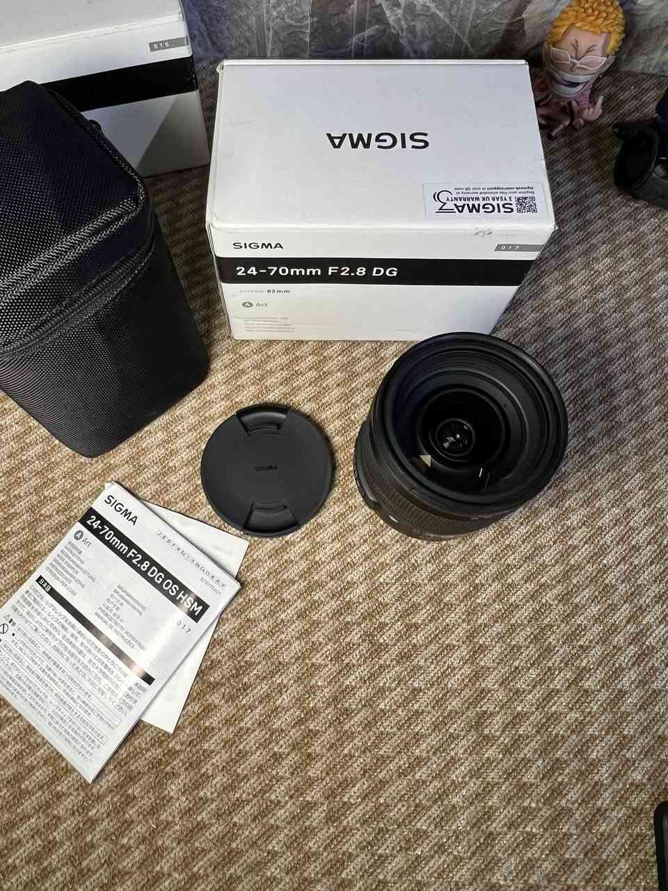 SIGMA 24-70mm F2.8 DG 82
مستخدم نظيف ***********
السعر 950 الف
