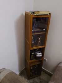 فاترينة • ١٨٠سم • خشب بامبو