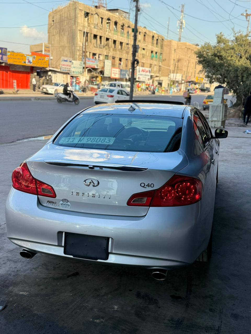 Infiniti  Q40/2015

ملاحضه /السياره منها 2بل عراق وحده واكو وحده ثانيه
ــــــــــــــــــــــــــــــــــــــــــــــــــــــــــــــــــــــــــــــــــــــــــــــــــــ 

المواصفات فول 1/1 :👇

- محرك ٦ سلندر 3700
كامره خلفيه
- دفع رباعي ! يعني فور ويل
- بصمة تشغيل مع بصمة ابواب 
- فتحة سقف سلايد روف
- تبريد ثلج 
- شفتات ستيرن تبترونك
- داخل لون اسود
- كشنات جلد / تبريد و تدفئه
- كراسي كهرباء / خزن ميموري
- ماشيه 57الف يعني زيرو 
- دمام خلفي مع سستم صوت BOSE  سماعات9
- تبريد منفصل قطعتين 
- حساسات خلفية
- دبل اكزوز
- زينون عالي / ناصي / بلوجكترات
- ويل حجم 17 اصلي
او السياره كلش نضيفه او نصبتها حلوه تاخذها متصرف علياها دينار يعني كبل تشغل او تطلع
ـ رقم بغداد الجديد  تحويل او وكاله
ــــــــــــــــــــــــــــــــــــــــــــــــــــــــــــــــــــــــــــــــــــــــــــــــــــ 
الحادث/  قطعه وحده جاملغ امامي ايمن مبدل 
ــــــــــــــــــــــــــــــــــــ
السعر/للبيع او مراوس حسب القناعه
ــــــــــــــــــــــــــــــــــــ
العنوان/ بغداد الكراده
ـــــــــــــــــــــــــــــــــــــ
للستفسار/***********
ـــــــــــــــــــــــــــــــــــــ
