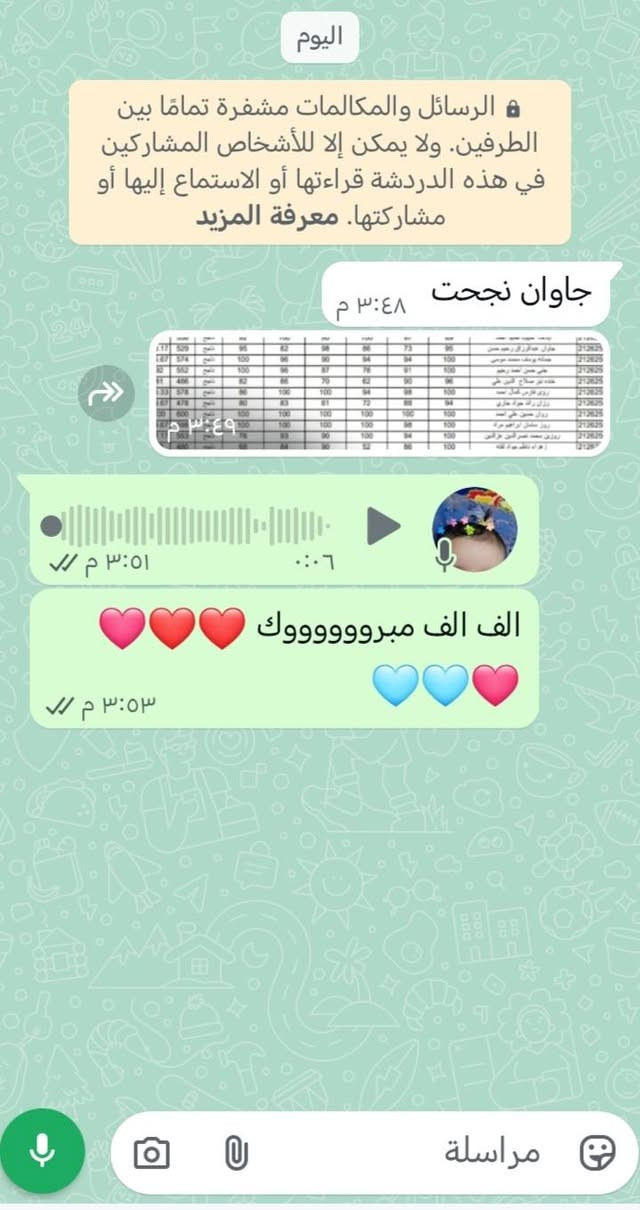 📢 فتح التسجيل الآن 📢
#الدورات الصيفيه لكل مراحل- الابتدائيه- والمتوسطه
(وايضاً استقبال الطلبه الدورالثاني مراحل الابتدائيه والمتوسطه)للامتحانات
بأسهل الطرق التوصيل للطالب وبإسعار مناسبه...

العنوان -حي شرطه قرب مدرسه العليا الأبتدائيه

للتواصل 👇رقم الهاتف
***********

