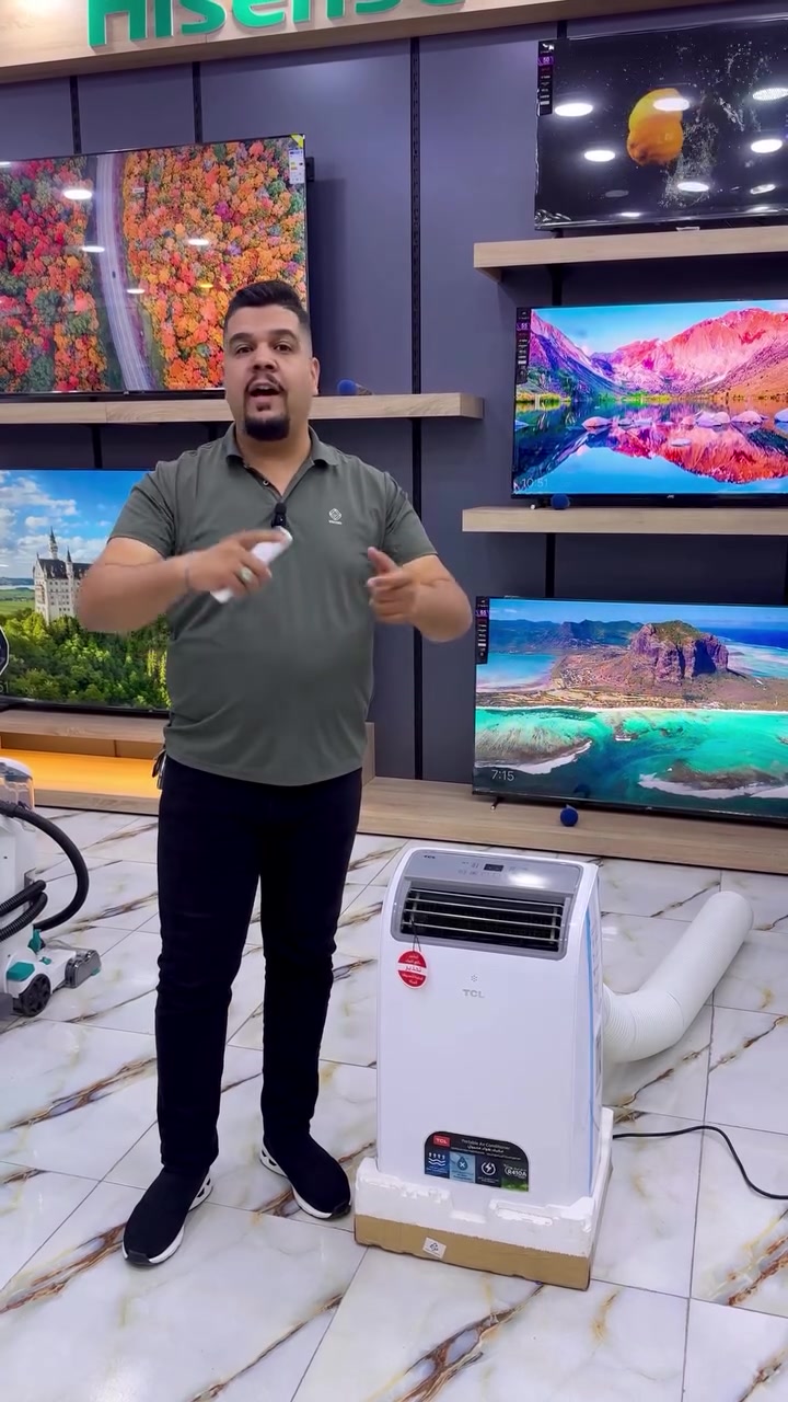 السبلت المتنقل من TCL بتصميم عملي وتبريد قوي! 
بسعر 375 الف 💵
 
المواصفات: 
• سعة 1 طن. 
• حجم كبير يساعد على تبريد الهواء بشكل أسرع.
• يعمل بدرجات الحرارة المرتفعة.
• نظام تدفئة وتبريد.
• تبخر تلقائي للمياه. 
• تصريف ذاتي للمياه. 
• توزيع هواء بأربع اتجاهات.
• إعادة تشغيل ذاتي. 
• غاز R410A صديق للبيئة.
• مخصص للمناطق الحارة مثل العراق. 
• مع جهاز تحكم عن بُعد. 
• ضمان سنة كاملة. 

🔹 عروض التقسيط المميزة من شركة الأخوين مول 🔹

💳 لحاملي بطاقة مصرف الرافدين
💳 ومصرف الأهلي العراقي 
 الآن يمكنكم شراء أحدث الأجهزة الكهربائية والمنزلية بالتقسيط لمدة 10 اشهر ،  الاستقطاع المنصة تلقائي 

✳️ اهلا وسهلا بكم في الأخوين مول

✳️العنوان -كربلاء - حي النصر -قبل محطة السلطاني -مقابل اعدادية بضعة الرسول 
المول مفتوح يومياً من الساعة 9 صباحا الى 11 مساءً

✳️ للطلب او للاستفسار يرجى مراسلة الصفحة
✳️ او الاتصال على
***********📞
 
***********📞
 ✳️ يوجد لدينا توصيل الى جميع مناطق كربلاء 🛻🛻🛻
🔆#الاخوين مول _لتجارة_الاجهزة_الكهربائية
