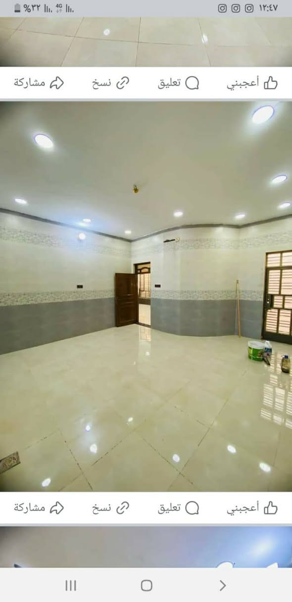 السلام عليكم دار للبيع المساحه 200م طابو صرف بناء حديث تصميم مميز كامل من كل النواحي تحويل مباشر بأسم المشتري العنوان الجمعيات خلف محطة البانزين للاتصال  ***********
السعر 165 وقابل للتفاوض عمارة, ميسان
