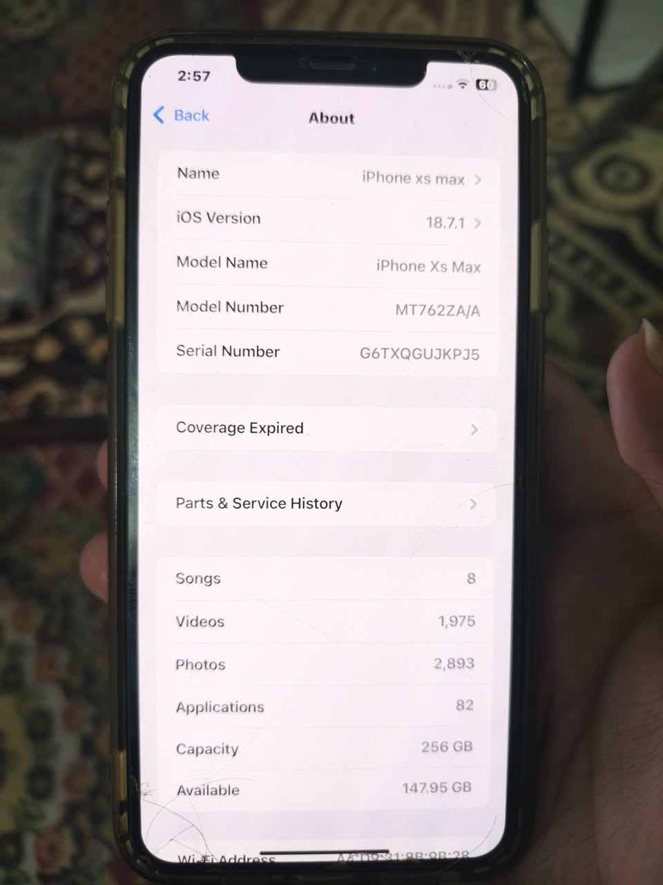 ايفون اكس اس ماكس ذاكرة 256
جهاز نضيف مفتوح مرة وحدة بس مبدل بطارية فقط اصلية 
وصوته شوي ناصي من التحديث 
سعر 200 
مكاني بغداد البلديات


**إذا كنت صاحب هذا الإعلان وتريد حذفه لأي سبب، رجاءا أرسل رسالة إلى الدعم الفني**