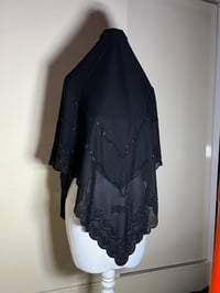 ربطة خافير • ستراس اسود • ١٢٠سم