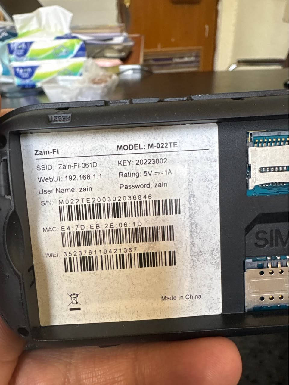 راوتر شركة زين 
بدون بطاريه
بدون بطاريه 
مكاني البياع
يشغل 4g
سعره ٢٥ وبي مجال بغداد, العراق


**إذا كنت صاحب هذا الإعلان وتريد حذفه لأي سبب، رجاءا أرسل رسالة إلى الدعم الفني**