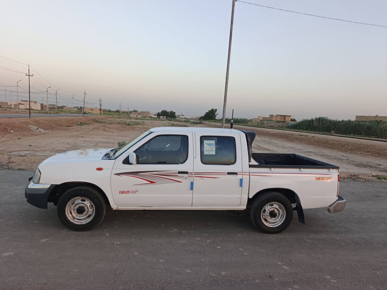 سلام عليكم
نيسان 2012 بيه جاملغ الامامي تبديل 
والجاملغ الخلفي صبغ 
والباقي مكينه وكير وحداديه وتخم تاير كله شرط 
كهربايات تبريد كله شغاله 
رقم واسط الجديد بسمي سنويه مجدده ل 2030 
السعر 110 وبيه مجال بسيط 
مكان السياره الديوانيه قضاء الحمزه الشرقي 
***********
