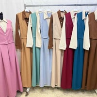 فستان طويل • خامة دابل • مقاسات ٤٠-٥٠