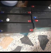 بطاريات عدد ٥ مستعملات يومين فقط جديدات ٣٨ امبير ١٢ فولت السعر الواحد ...