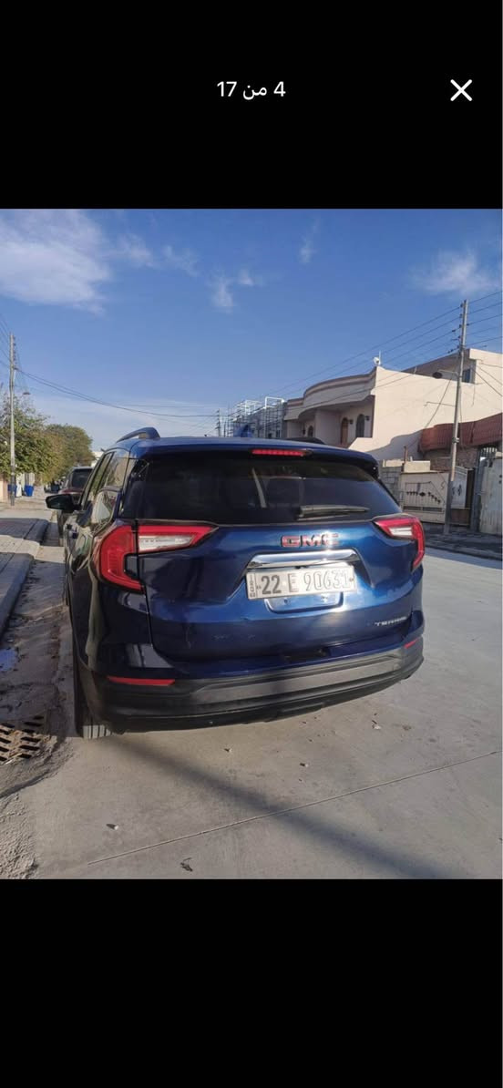 GMC تيران موديل (2022 )لون ازرق
رقم اربيل شرط التحويل
المحرك (4 سلندر ) (1500) تيربو T
الضرر :- السياره تبديل بنيد + الصندوق صبغ
السياره ماشية :- 61 الف كيلو  / الفئه :- SLE
(مواصفاتها) 
- توويل 
-   شاشة
- بصمه 4 ابواب + بصمه تشغيل عن بعد(REMOTE START) 
- هاند بريك بصمه + اوتو ستوب( AUTO STOP)+ اوتو ستارت(AUTO START ) 
- كامره خلفيه دواره 360 
- رادار امامي ( تحديد مسار) 
- حساسات امامية
- اكثر من نظام قياده 
- كشنات هيتر  +  تحكم استيرن  
- نظام مانع الانزلاق + نظام مانع الانحدار 
- تبريد قطعتين 
- جنطه بصمه كهربائية 
 السياره نظيفه وكلش حلوى
مكان السيارة كركوك
السعر ( 165) ويرهم مراوس 
للأستفسار أكثر تواصل خاص او على الرقم
*********** كركوك, العراق
