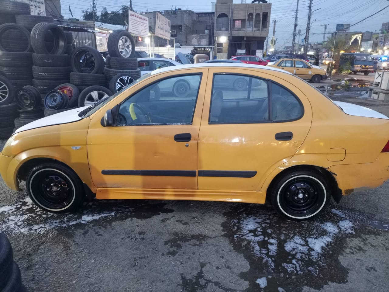 طيبه موديل 14 بيه جاملغ مبدل خيط بخار تايرات جدد هيئه وغرامات مصفره هزه جديده بسمي السعر 35 بغداد حي العامل ***********
