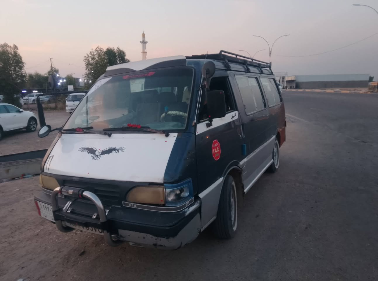 كيا بستا 95
محرك كير
حدادية من شواصي كله نظيف مابي شخط
حصيره كاعيه جديد
كشنات بريجو 
العنوان بغداد التاجي 
*********** واتساب واتصال

