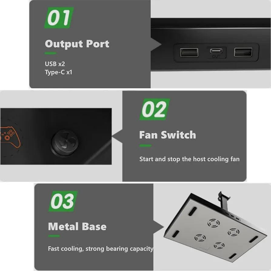السلام عليكم
حامل تبريد متعدد الوظائف لجهاز Xbox Series X من ماركة Lictin.يتضمن القاعدة أربع مراوح لتسريع تبديد الحرارة وقاعدة شحن مزدوجة لأجهزة التحكم.يحتوي الصندوق على ملحقات إضافية مثل حامل لسماعة الرأس ومحولات شحن البطارية
السعر 30 الف


**إذا كنت صاحب هذا الإعلان وتريد حذفه لأي سبب، رجاءا أرسل رسالة إلى الدعم الفني**