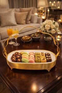 مقدمة حلويات موديل يخبل ونازك  تذهيب و لمعان ثابت  سعر القطعه ب 15.000...