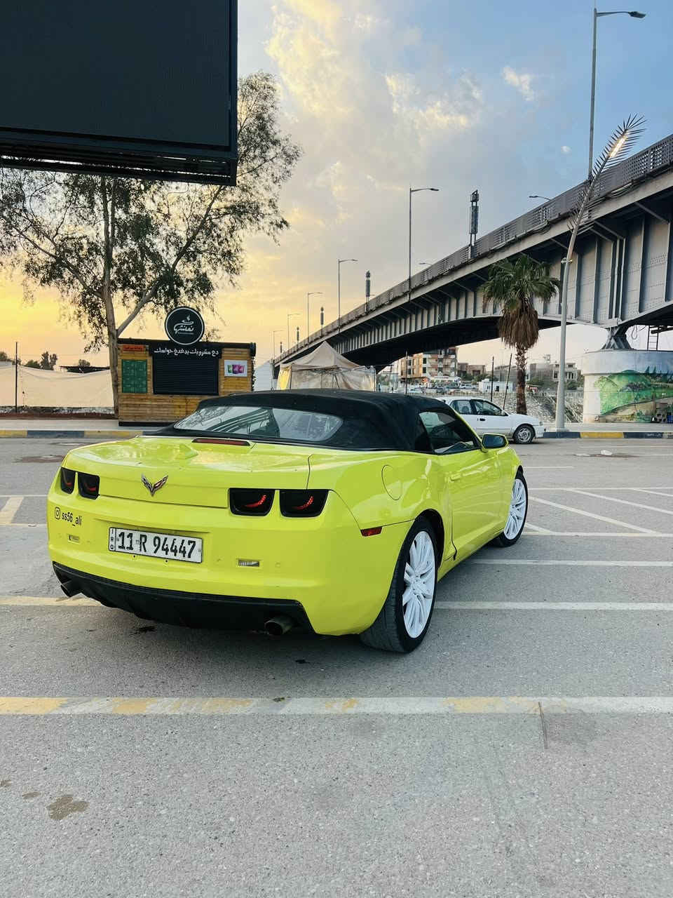 ‏  Chevrolet Camaro
اعلى مواصفات بل كمارو ومميز وحيده بلونها 
-موديل 2012
لون ليموني 💛 مميز +رقم بغداد شبه مميز 
مكينه 3600 كفاله
لايت متغير عل تلفون +عدسات زرع 
بوب لامبودور 
كير 3وظعيات اتو -سبورت-عادي شفتات
شاشه اعطال
سستم صوت Bostn
تبريد ثلج
ويل 20 
حداديه زينه 
شاشه. تحكمات ستيرن صفحتين
4كيجات يم لكير 
كشن  كهربائي جلد بلادي اسود حضن 
حادث جاملغ وباب صفحه يمنه صبغ احزام مبدل لون رقم بغداد الدولي بسمي تحويل نفس ليوم سنويه لل2029
سعر88بيها مجال كلش بسيط *********** مكاني ديالى بعقوبه
