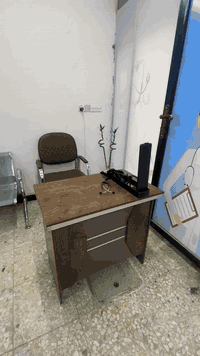 عيادة كامله للبيع بغداد المواصلات (البياع) ميز مكتبي +كرسي _+ معلك مغذ...