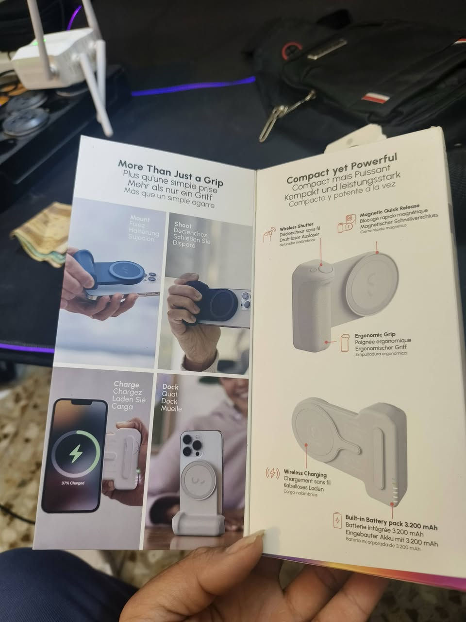 گراب تصوير وباور بانك احترافي
ماك سيف يفيد جماعت التصوير الاحترافي وبيه مودات تكدر تعدل عليه وتخصصه بل شكل اليعجبك ومقاومه اهتزاز اثناء التصوير 
السعر خاص


**إذا كنت صاحب هذا الإعلان وتريد حذفه لأي سبب، رجاءا أرسل رسالة إلى الدعم الفني**