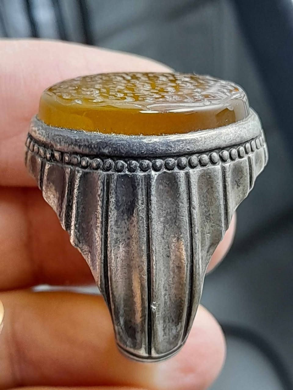 ‎خاتم فضه 925 بحجر عقيق يماني مخطوط قديم صياغه يدويه وثقيله عراقيه جميله السعر 90وتصيل 5‎ حلة, بابل


**إذا كنت صاحب هذا الإعلان وتريد حذفه لأي سبب، رجاءا أرسل رسالة إلى الدعم الفني**