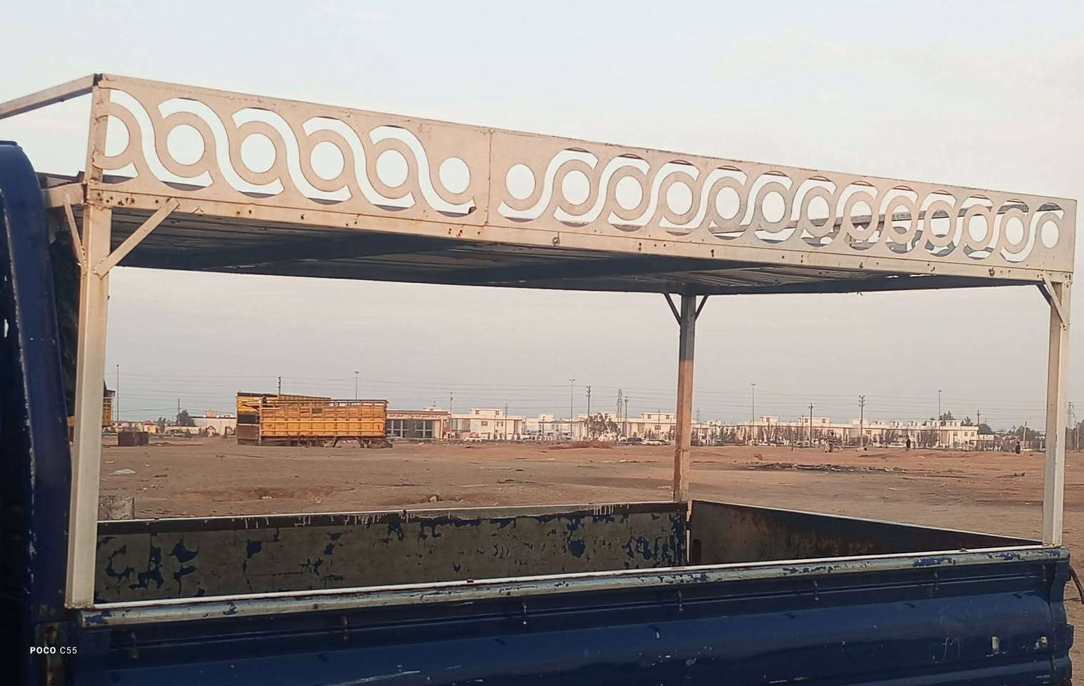 السلام عليكم
للبيع سقيفة تفصال جديد درجه أوله مال مخضر. +. محجر كيه 7جنكال بيه بعض الخياسات العنوان نجف التواصل عله الرقم ***********
