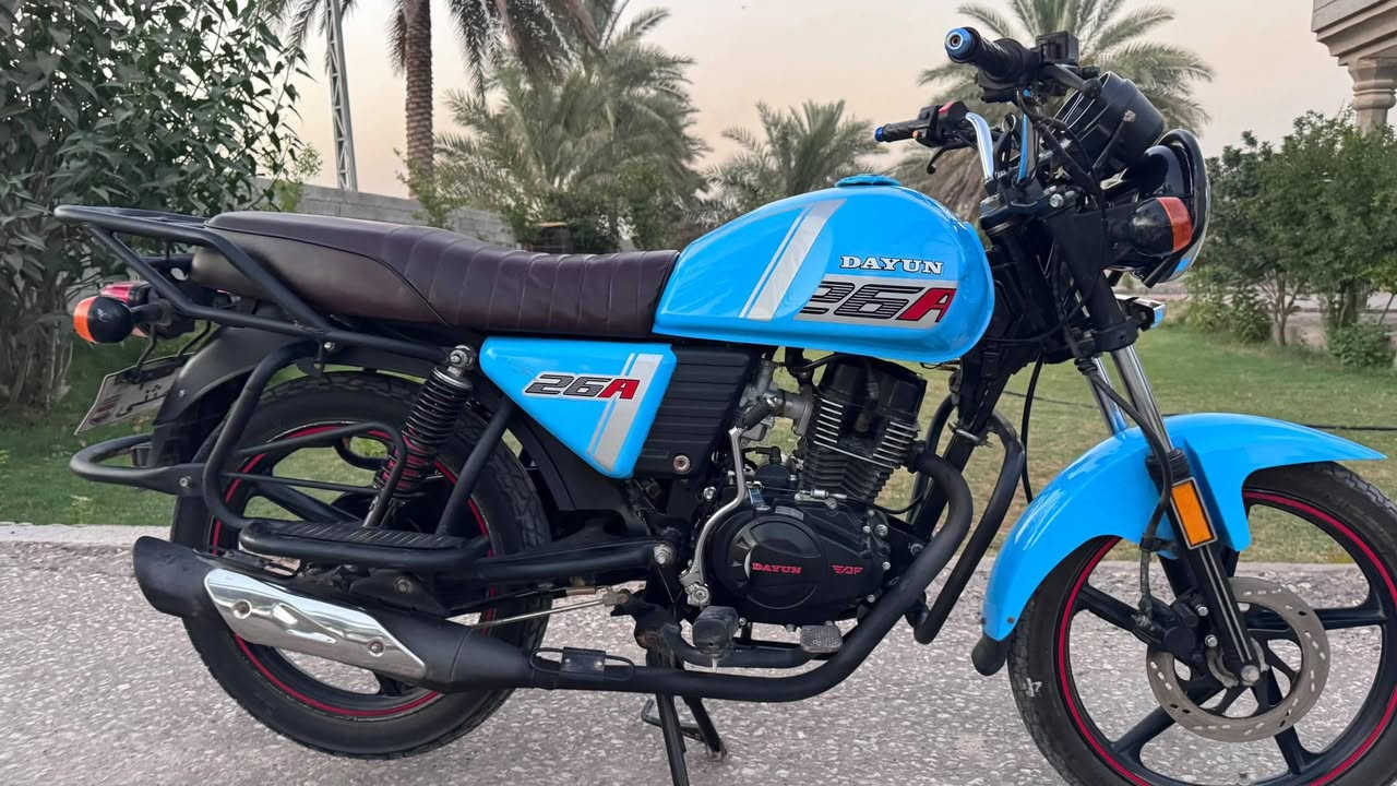 سلام عليكم
دايون لون مميز سمائي مديل 23 أوراق اصولي وصل معرض بسمي دراجة جديدة كلش مكفولة كفالة عامة دراجة كاملة ماناقصهة اي شي سعر ١٨٠٠ وبي مجال حك الجية مكان كربلاء الحسينية تصال بي وتساب

***********
