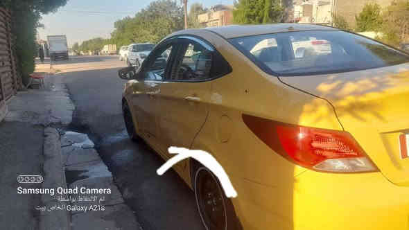 السلام عليكم اكسنت خليجي موديل 2015 المشر بل صوره اثر طخات السياره صبغه جديده اي نقص مابيها خير من الله مكينه ١٦٠٠ جي تي سعر 87 بيها مجال بصيط رقم *********** او*********** مكان السياره بغداد
