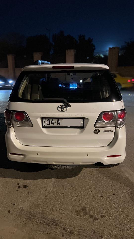 فورتشنر 2013 محرك 4 سلندر2700 
السلام عليكم 
فورتشنر 2013 للبيع 
3 قطع تبريد 
7راكب
شاشة  android 
كير محرك كفالة
حدادية و تايرات جدد
رقم إنكليزي 
السونار مرفق بالصور
الدعاميات مصبوغه 
مكان السيارة كوت 
السعر 195
التفاصيل و الاستفسار 
واتساب ***********
