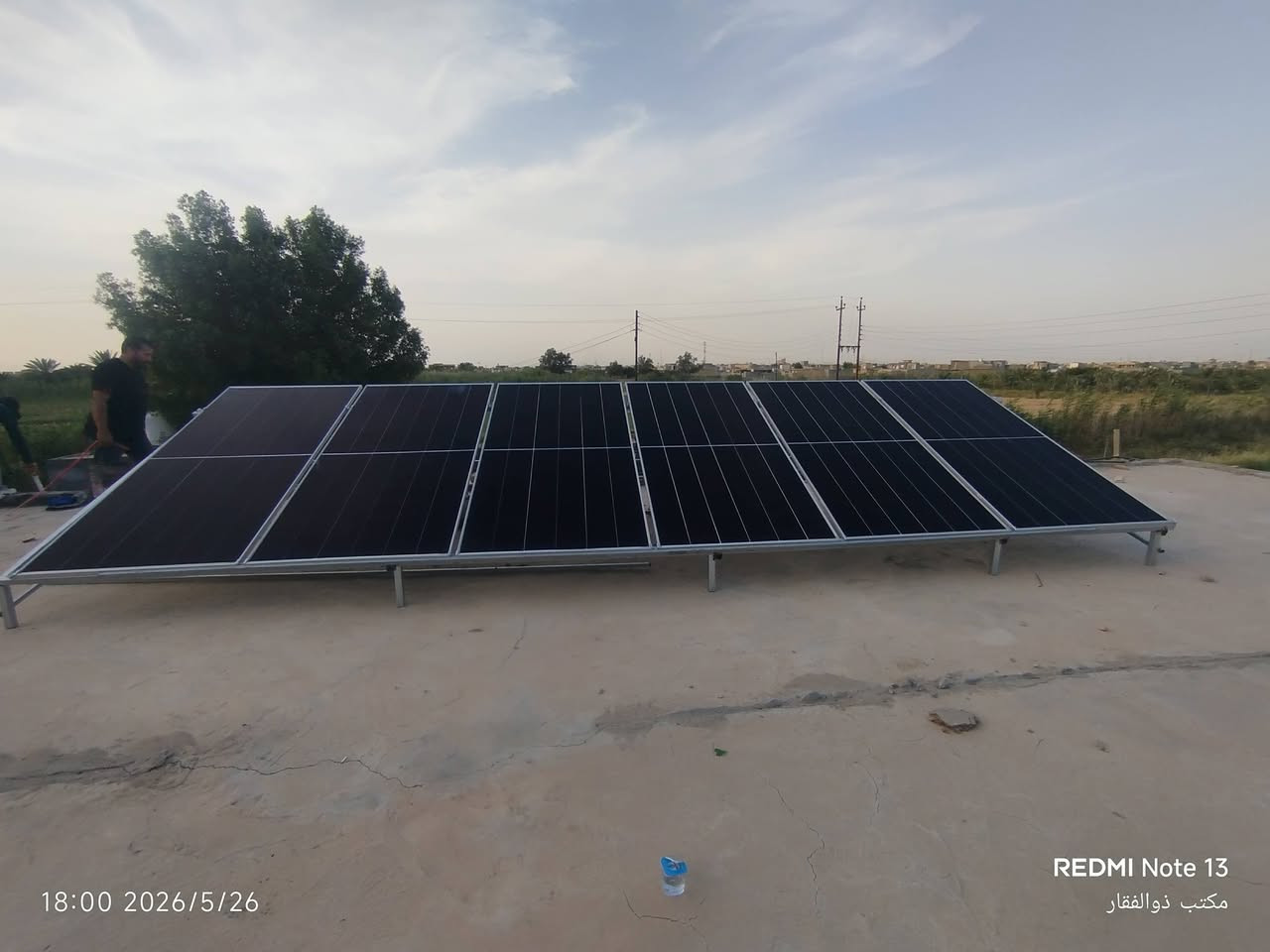 ✅ تم إنجاز وتنصيب منظومة طاقة شمسية بنجاح
📍 بيت الدكتور أكرم سعود
⚡ التجهيز:🌞 10 أمبير نهاري🌙 5 أمبير ليلي
🔹 مكونات المنظومة:
☀️ 6 ألواح جينكو تايگر 3 بقدرة 650 واط للوح
🔋 بطارية ليثيوم فوسفات الحديد Deye بسعة 5 كيلوواط/ساعة⚙️ انفيرتر Deye بقدرة 6 كيلوواط، معيار IP65 المقاوم للماء والأتربة🛡️ 
بورد حماية متكامل❄️ خط بارد منفصل كلياً
🏗️ هيكل من الحديد المغلون الثقيل لضمان المتانة والعمر الطويل
نواصل تقديم أفضل حلول الطاقة الشمسية بأعلى معايير الجودة والكفاءة لتحقيق استقلالية أكبر عن الكهرباء الوطنية.
📞 مكتب ذوالفقار للطاقة الشمسية
***********
***********
