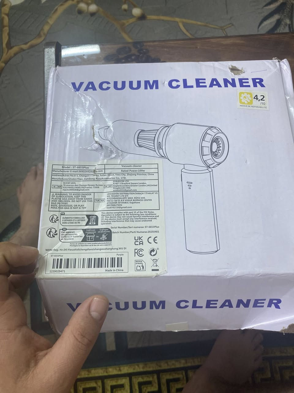 سلام عليكم شباب جهاز مكنسه امزون شحن تابسي او بلور دفع كما اموضح بالفديو


**إذا كنت صاحب هذا الإعلان وتريد حذفه لأي سبب، رجاءا أرسل رسالة إلى الدعم الفني**