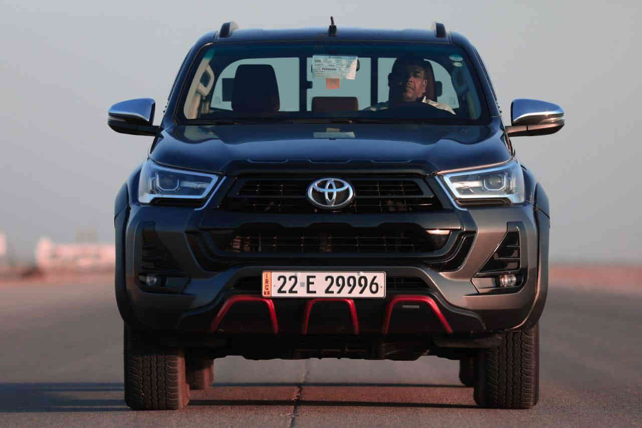 السلام عليكم 

هايلوكس تي ار دي 2023

المحرك:- ٦ سلندر

الون:- فيلي

فئه:- TRD 

ماشيه السياره :- 94000
السيارة بيها بنيد مبدل بدون ايرباك

المواصفات:-

السيارة وارد خليجي جيهان

رقم أربيل 

مري تنطبك اوتو 

شاشه تدعم كار بلي واندرويد اوتو

شاحن وايرلس 

قطعتين تبريد 

بصمة ابواب

بنيد جكات

شاشة اعطال ذكيه

لايتات بدي بلادي مال شركه

لد داخلي بجميع الابواب 

السيارة ادامة جديدة

عليه تخم تايرات جديد 80%

السعر 335$ وبي مجال 

مكان السياره الكوت 

الرقم :- ***********
