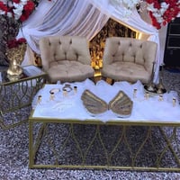 ميز حديد مع طبلات اثنين سعر 125 الف للاستفسار 07821344588