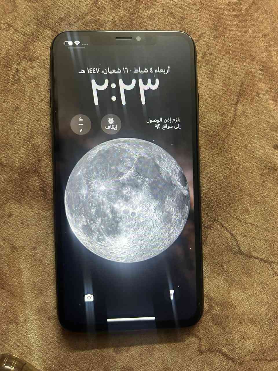 ايفون X Max للبيع
ذاكره ٢٥٦
بطاريه ٧٥
كامره *2 والخلفيه شغاله
مبدل شاشه اصليه 
سعر 100 وبي مجال 
مكاني دوره حي صحه 
***********
