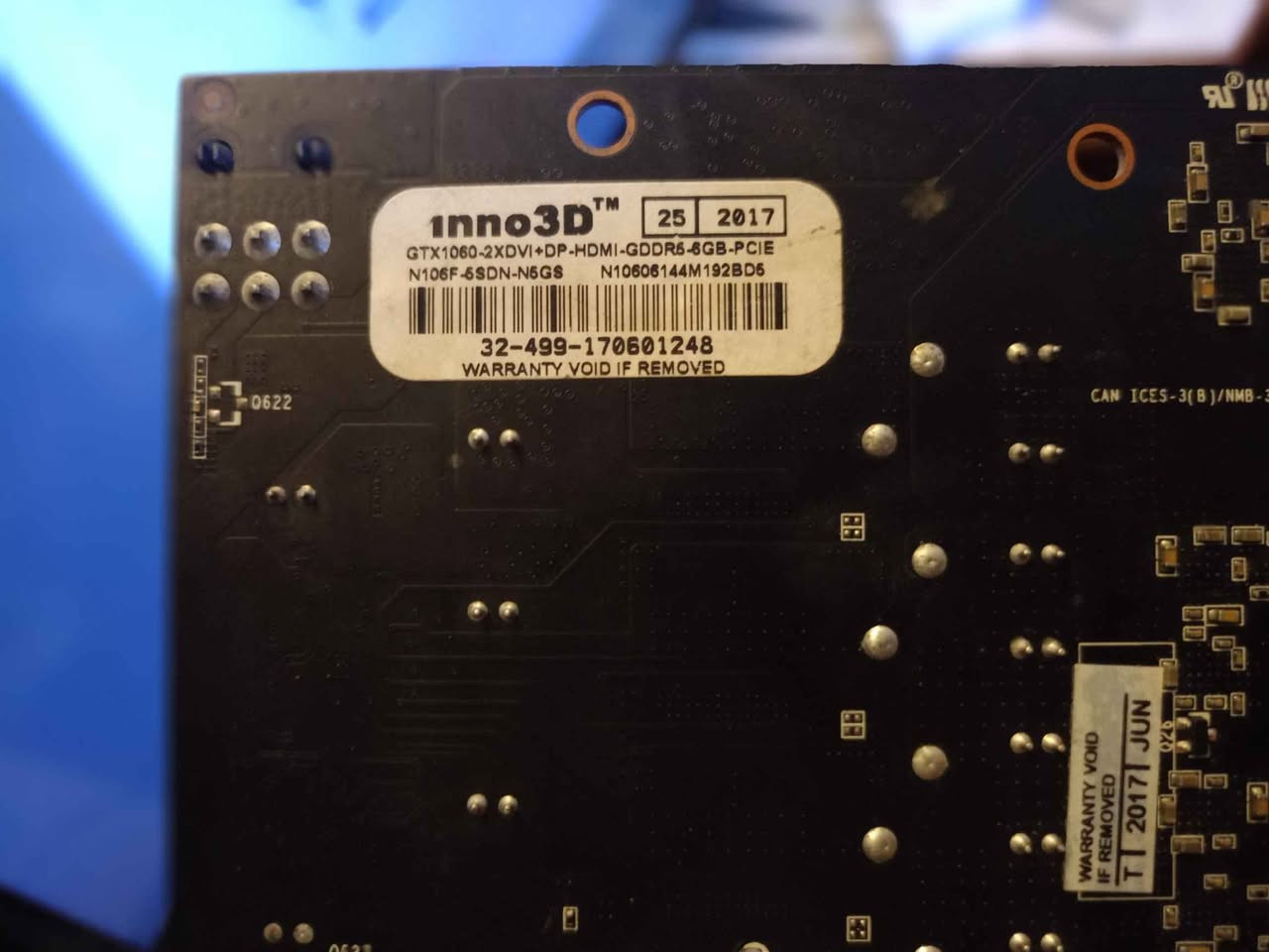 🔥 فرصة محدودة – كرت شاشة GTX 1060 6GB للبيع 🔥

إذا تدور على كرت يشغل ألعابك بسعر مغري وأداء قوي، هذا خيار ممتاز 👇

🔹 الشركة: INNO3D
🔹 الذاكرة: 6GB GDDR5
🔹 الموديل: Dual Fan (مروحتين)
🔹 الاستخدام: استخدام شخصي ونظيف (مو تعدين)

📊 الأداء:
✔️ يشغل GTA V / Warzone / Fortnite بسلاسة
✔️ مناسب لدقة 1080p بإعدادات عالية
✔️ أداء مستقر بدون تهنيج

❄️ التبريد:
✔️ دبل فان
✔️ حرارة ممتازة حتى مع الضغط لايتجاوز ال80ْ 
✔️ صوت هادئ

🔌 المنافذ الشاشه :
✔️ HDMI
✔️ DisplayPort
✔️ DVI
✔️منفذ طاقه 6 بن 

🧪 الحالة:
✔️ شغال 100%
✔️ بدون أي عطل أو تصليح
✔️ مفحوص وجاهز للتجربة

💯 مميزات إضافية:
✔️ فحص بأي برنامج تريده
✔️ تجربة قبل الشراء
✔️ شغل مضمون

💰 السعر: 150,000 دينار (قابل للنقاش)

📩 للتواصل خاص أو *********** الجادين فقط

🚕يوجد توصيل كل المحافظات

#كرت_شاشة #GTX1060 #بيع_وشراء #العراق #بغداد #PC_Gaming #تجميعات #كيمر #كمبيوتر #قطع_كمبيوتر حلة, بابل
