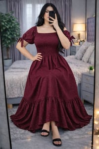 فستان كلوش • ستراس • مقاسات L/XL/2XL