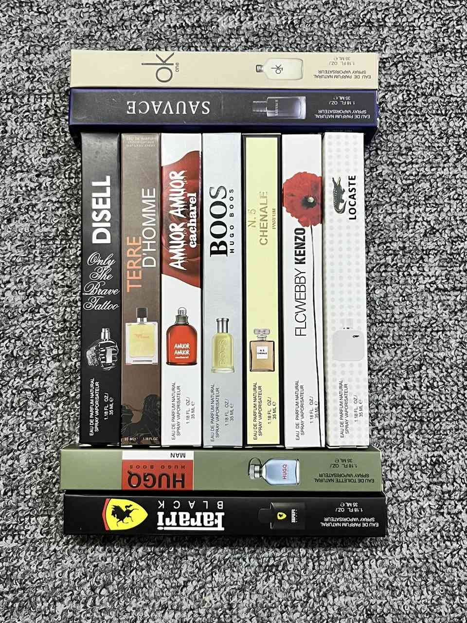 عطور القلم الاصليه شرط مثل عطر النوته الاصليه تفحص امام المندوب ترش منه  اذا مو مثله رجعه 24 عطر بسعر ب25الف  بس  اذا مفرد  القطعه ب الفين 🩵😇 
للحجز ماسنجر 
واتساب***********
انستا @0wwnn1
