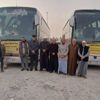 زيارة الحسين والعباس • باص حديث • كوت حي الحوراء