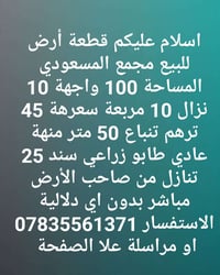 مجمع المسعودي • ١٠٠م • طابو زراعي