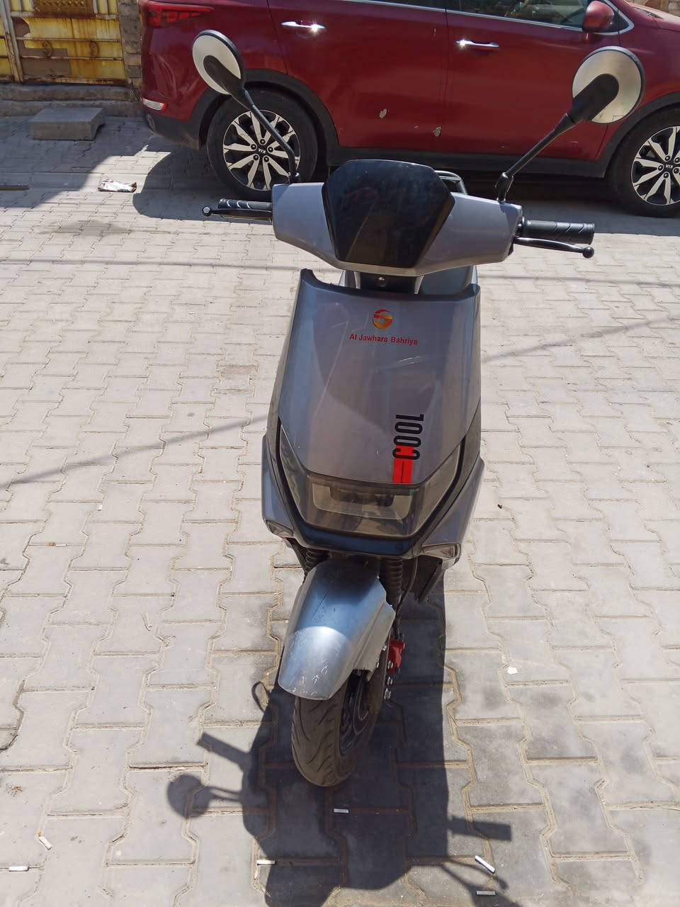 دراجه شحن الجوهره البحريه للبيع موديل 2025 6بطاريات ملف 1500 كهربائياته كله شغالات بيه نضام بك R بصمات ثنين تحمل وزن لحد150 كيلو   السعر 800وبيه مجال مكان بغداد الشعب ‏‪***********‬‏
