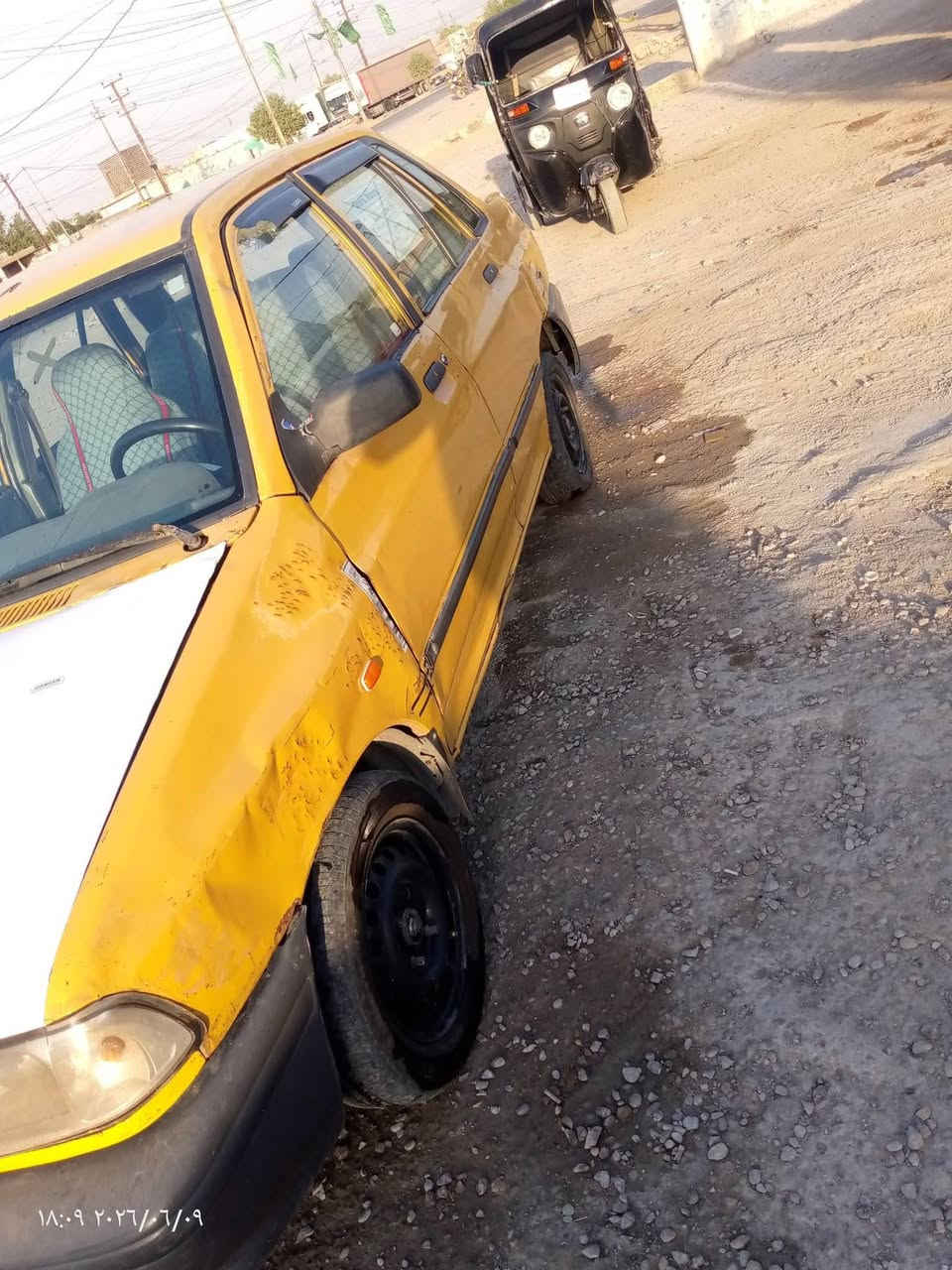 سلام عليكم سايبا كير جديد محرك تبخير بسيط صدر حداديه زينه مصفرها غرامه هيئه البارحه كهربائيات كلها شغاله جديد تخم تاير نضيف سياره داخلها نضيف تحويل ثاني يوم السعر١٨ وبيها مجال لطيبين عنواني بغداد ***********
