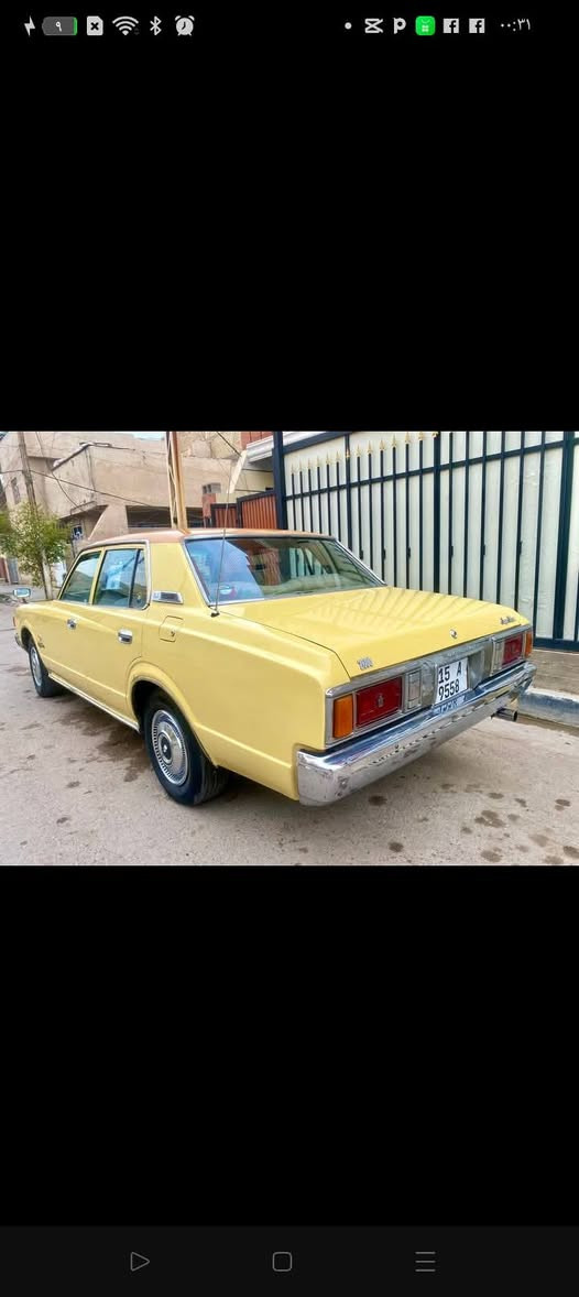 TOYOTA CROWN delux 1979
{عرض فقط للذواقة}

للبيع تويوتا كراون ديلوكس ١٩٧٩ رقم انكليزي انبار مشروع وطني محرك سته سلندر كير طرح أوتوماتيك ￼تبريد شغال ستم صوت اريل كهربائي صدر جديد امامي خلفي تخم تاير سياره احلى من صور مكاني بغداد 
 سيارة كفاله عامه رقم ***********
