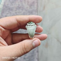 سليماني عينين • حجر ١ سم • صياغة يدويه ثقيله