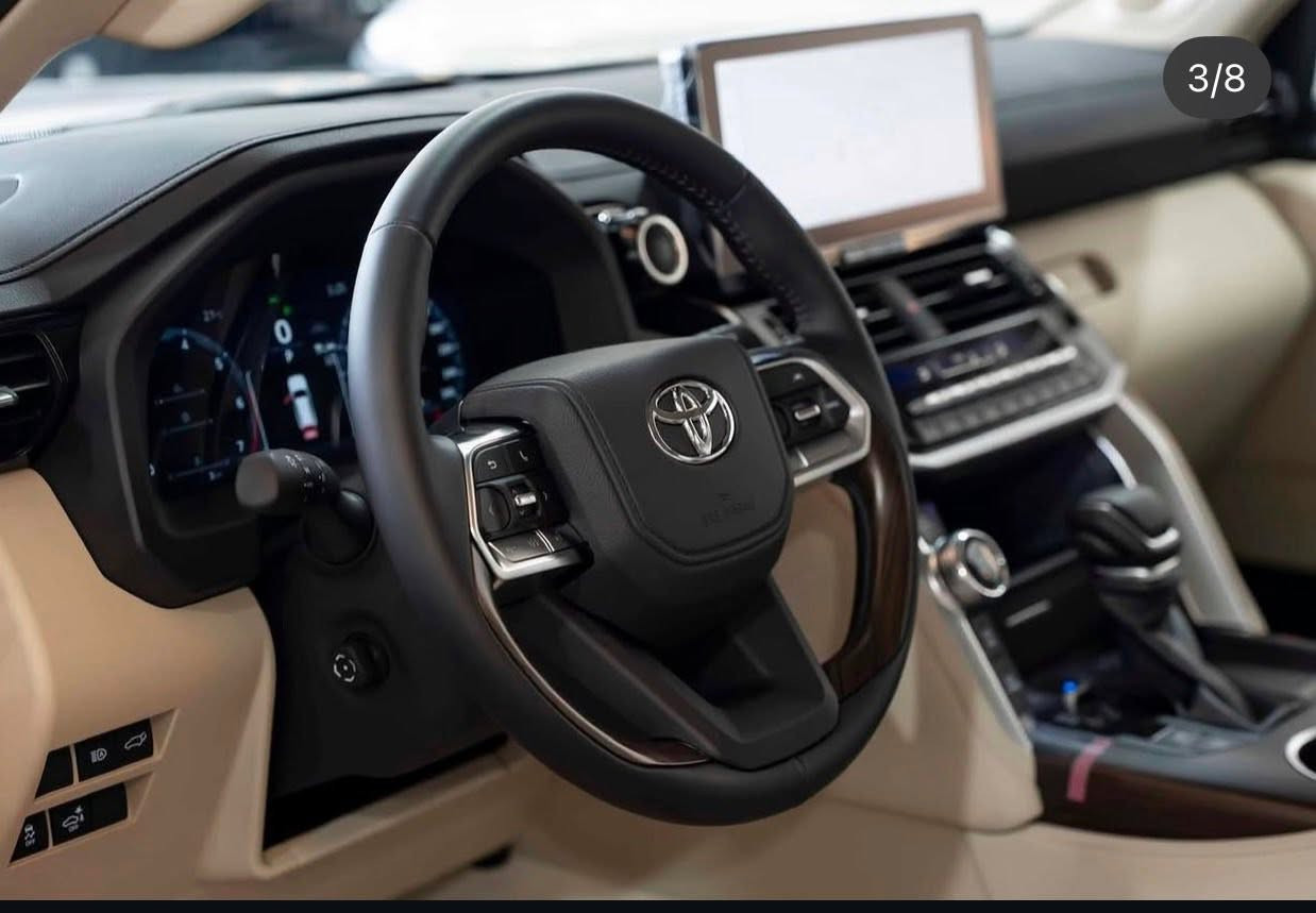 السلام عليكم 
لاندكروز VX 2025 لمتدد S بلاك ادشن 
محرك 3500 تون تيربو وكالة جيهان زيرو ماشيه 4 الف كيلو مغلفه افلام ابواب شفط كشنات تدفئة تبريد داخل بيجي ٣ شاشات سستم صوت JBL لدات داخلية متغيرة الالوان كامرة ٣٦٠ رادار امامية خلفي جانبي وثلاجة وسطية حماية ppf بالكامل يم NVN ضمان ١٥ سنة حتى القماره والجام تظليل وبيها باج تظليل بي سنه مدفوع كامل مع درع جام جلاتيني للجامة
***********
السيارة رقم اربيل تحويل ثاني يوم 
مكانها بغداد
