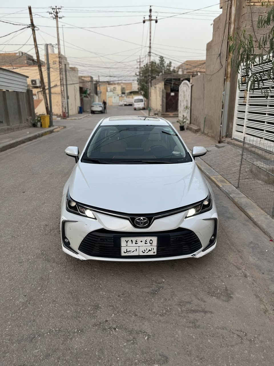تويوتا كورلا -  Toyota coroll
مديل 2022
نضافه 90‎%‎
فتحه 
بصمه 
تبريد قطعتين 
كراسي مدوشمه جلد 
تحكمات ستيرن 
دخول ذكي
كامره خلفيه
دشبول دجتل 
مري شفط 
بيها بارد بالجاملغ والباب شي بسيط 
سيارة نضيفه وبيها بعد مواصفات والسعر 165$
للتواصل ***********
