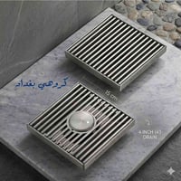 مصرف أرضية ستانلس ستيل 304 مقاوم للصدأ بتصميم أنيق وعملية تصريف عالية ...