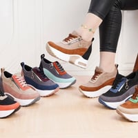 رياضي كعب داخلي ارتفاع 9cm الاكثر راحة  Size 36 37 38 39 40 41  للحجز ...