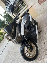 ماطور sym للبيع مصبوغ للجماليه و مغلف اسود طافي السعر ٨٠٠ الف و بي مجا...