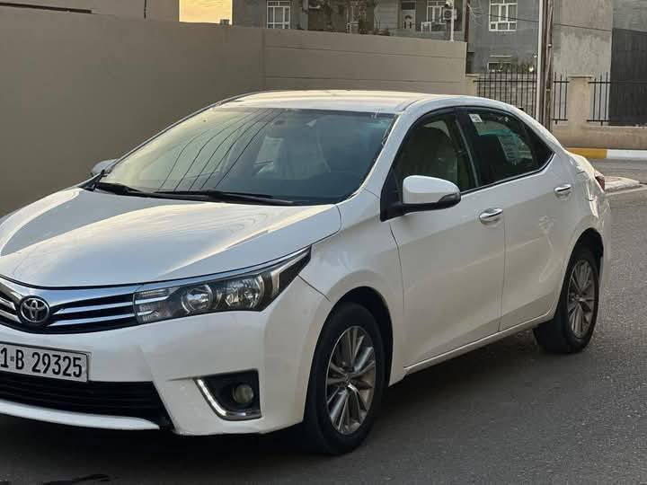 تويوتا كورلا 2014 خليجي بصمه محرك 2000 لون ابيض ثلجي رقم سليمانية اوربي (21) سنويه بسمي هزه جديده شرط التحويل....

السيارة بيها صبغ جاملغ خلفي جهة السكن وباب رش فقط والباقي مكفول... بدون دواخل بدون ايرباك سيارة جاهزة بدون اي نقص .... سيارة حلوه واحلى من الصور.....

محرك 4/2000 سلندر ..... محرك ما مفتوح ........

شرط محرك وكير وصدر وكهربائيات وتبريد وتدفئة

وتخم تاير سيارة جاهزة من كلشي ....

مواصفات فول بصمه وحساسات وبلاجكتورات

ومري شفط وشاشه وكامره ولدات وتحكمات وداخل صحراوي عدا السلايت وبعد بيها اهواي مواصفات ما يحتاج اذكرها .....السعر132 اتصال***********
